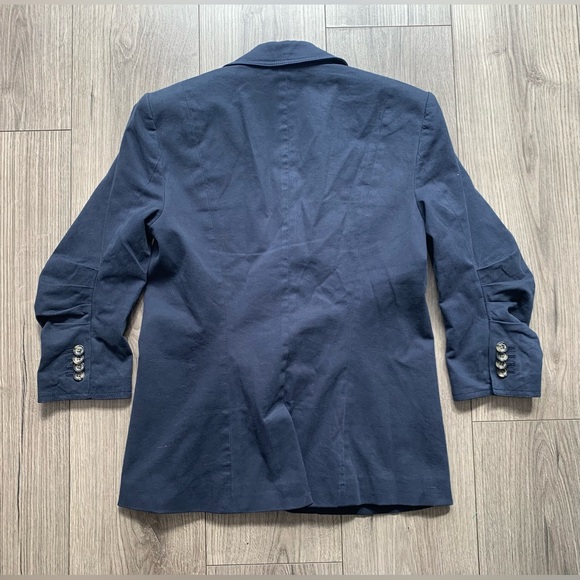 Cinq a Sept Khloe Twill Blazer Ruched Sleeve Blazer Size 2 - Picture 13 of 13